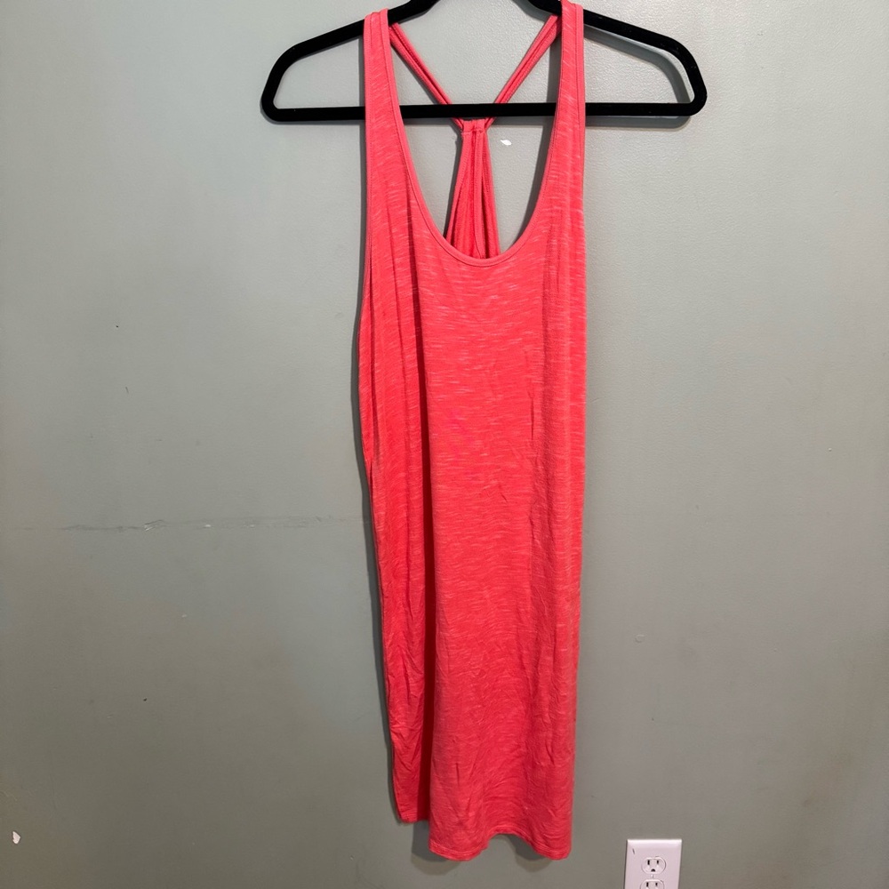 Saturday Sunday Anthropologie Coral Knit Sleeveless Tank Dress Comfortable